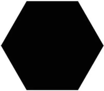 Настенная плитка Vitra Miniworx Гексагон Черный Матовый 21x24 K945262