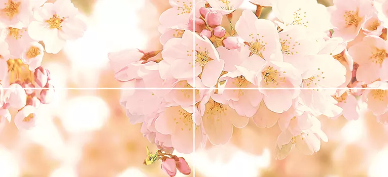 Панно Cersanit Cherry многоцветное (CW2H454DT) 40x88