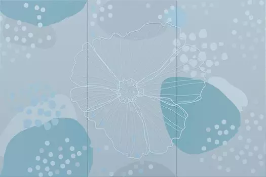 Панно Creto Pastel Montage (компл. из 3 штук) 90x60