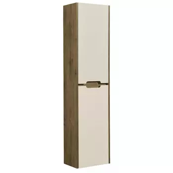 Пенал для ванной Акватон Оливия бежевый/дуб веллингтон