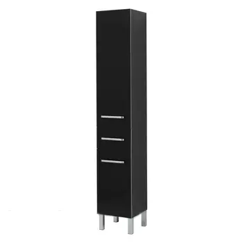 Пенал для ванной Aquanet Сиена 35 R черный