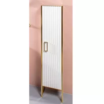 Пенал для ванной Armadi Art Monaco белый/золото L