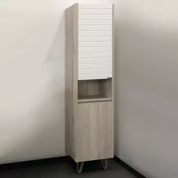 Пенал для ванной Comforty Клеон 26 00-00003947 дуб дымчатый