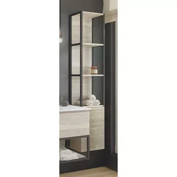 Пенал для ванной Comforty Мальме 35 00-00000825 дуб дымчатый