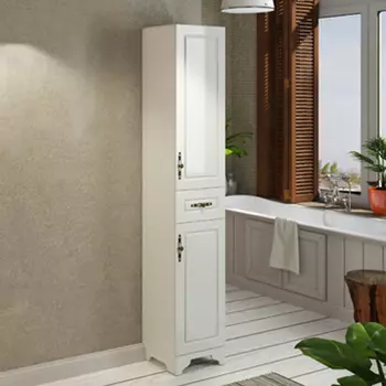 Пенал для ванной Comforty Севилья 35 4137101 слоновая кость