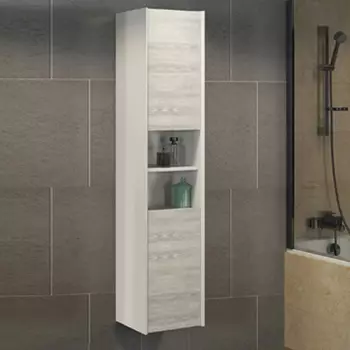 Пенал для ванной Comforty Женева 35 4137139 дуб белый