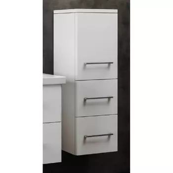 Пенал для ванной Opadiris Арабеско левый белый