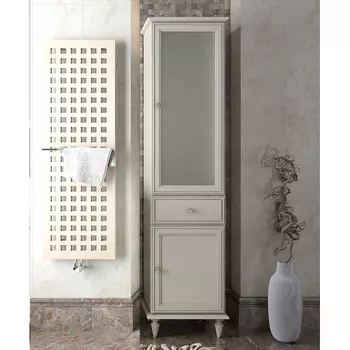 Пенал для ванной Opadiris Санрайз 45 слоновая кость петли справа