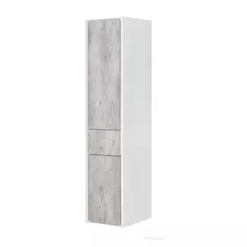 Пенал для ванной Roca Ronda левый белый/бетон