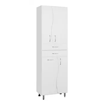 Пенал для ванной Style Line Волна 60 с корзиной