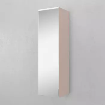 Пенал для ванной Velvex Unit 120 Зеркало для ванной снаружи бежевый шелк