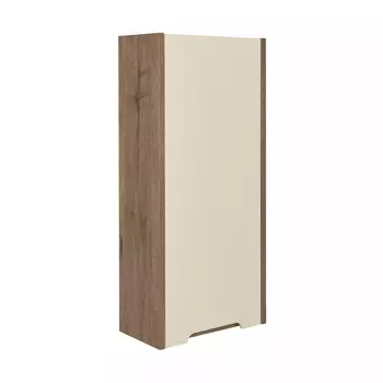 Шкаф для ванной Акватон Оливия бежевый/дуб веллингтон правый