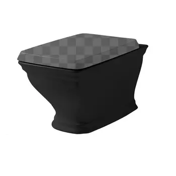 Подвесной унитаз ArtCeram Civitas CIV001 03 00 черный без сиденья