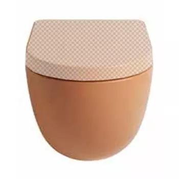 Подвесной унитаз ArtCeram FLV004 13;00 оранжевый камео без сиденья