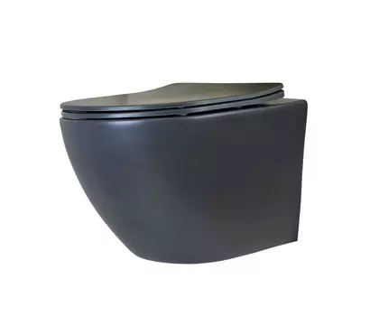 Подвесной унитаз Bronze de luxe Scandi 2010-GM матовый серый