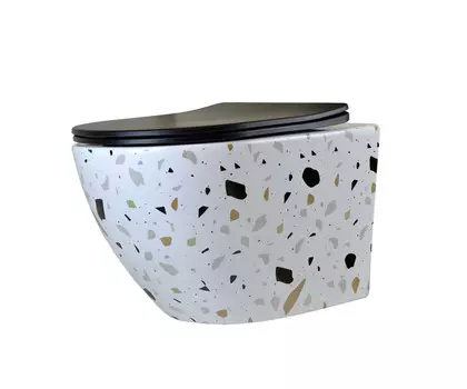 Подвесной унитаз Bronze de luxe Терраццо 2092-B