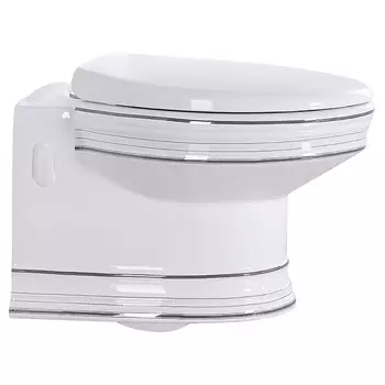 Подвесной унитаз CeramaLux Classic 1412 белый хром