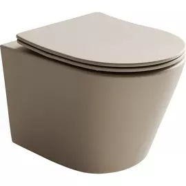 Подвесной унитаз Ceramicanova Balearica CN6000MC капучино матовый