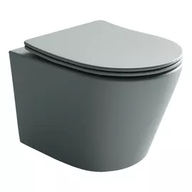 Подвесной унитаз Ceramicanova Balearica CN6000MH антрацит матовый