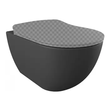 Подвесной унитаз Creavit Free FE320-00AM00E-0000 антрацит матовый