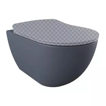 Подвесной унитаз Creavit Free FE322-00BM00E-0000 базальт матовый