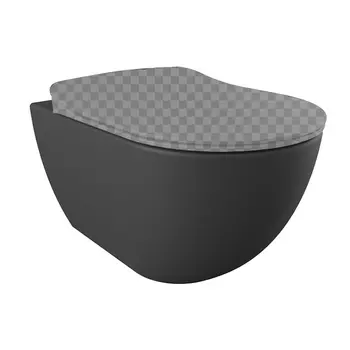 Подвесной унитаз Creavit Free FE322-11BM00E-0000 базальт матовый