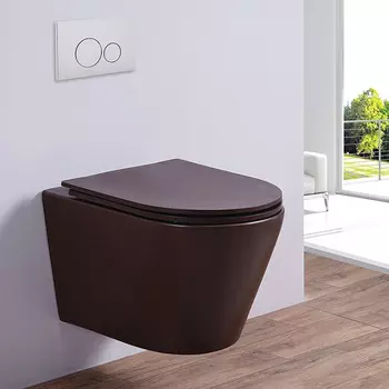 Подвесной унитаз Esbano Clavel Matt Coffee