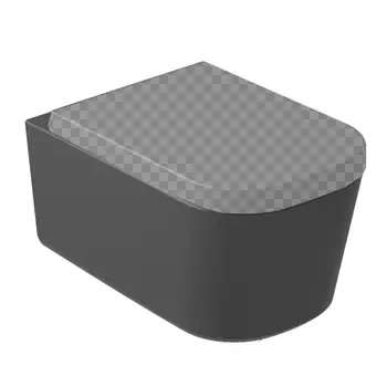 Подвесной унитаз Galassia Meg11Pro 5486NEMT черный матовый