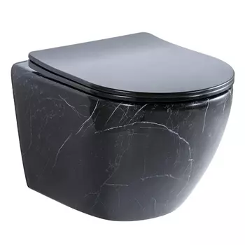 Подвесной унитаз Gid Bs2198 черный глянцевый