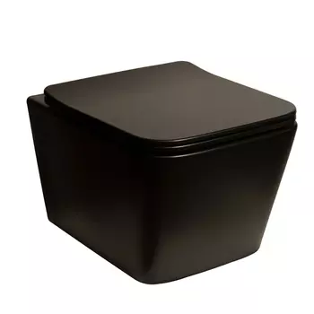 Подвесной унитаз SantiLine SL-5004MB матовый