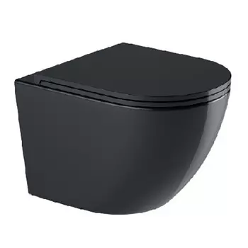 Подвесной унитаз WeltWasser 043 GL-BL WW MERZBACH 043 GL-BL с сиденьем микролифт