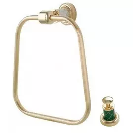 Полотенцедержатель Boheme Murano 10905-GR-G зеленый/золото