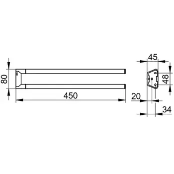 Полотенцедержатель Keuco Reva 12818370000