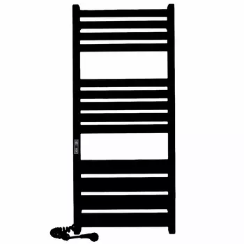 Полотенцесушитель электрический Laris Атлант Премиум ЧК П13 50х120 левый черный с сухим ТЭНом