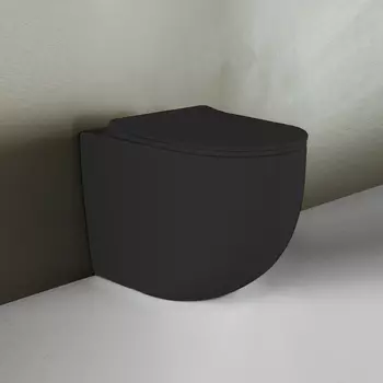 Приставной унитаз Gid TRS-269BM черный матовый