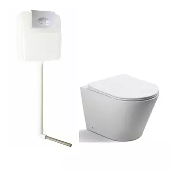 Приставной унитаз SantiLine SL-5020 + SL-02