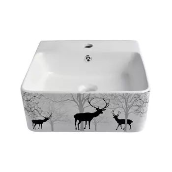 Раковина Bronze De Luxe Black Deer 40х42 1060BD