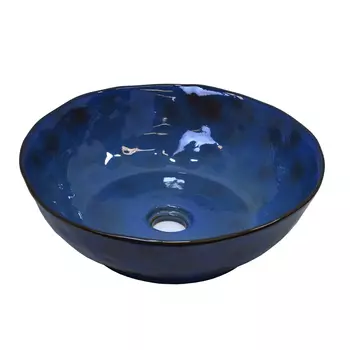 Раковина Bronze De Luxe Salamander 2000 синяя