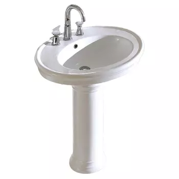Раковина CeramaLux Classic 2061 с пьедесталом