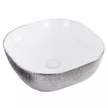 Раковина CeramaLux Line D1301H021 белая серая