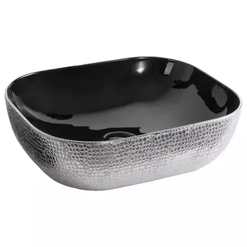 Раковина CeramaLux Line D1302H020 черная серая