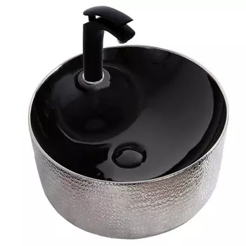 Раковина CeramaLux Line D1306H020 черная серая