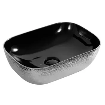 Раковина CeramaLux Line D1333H020 черная серая