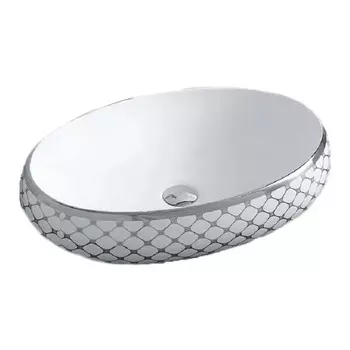 Раковина CeramaLux NC262 белая серая