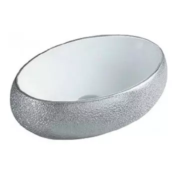 Раковина CeramaLux NC 433SS белая серая