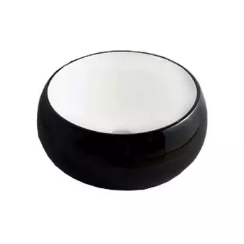 Раковина CeramaLux NC 5004BW белая черная