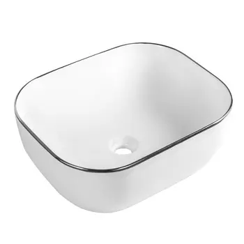 Раковина CeramaLux NC D1302H011 с хромированными краями