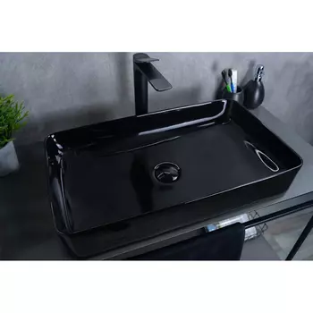 Раковина Gid BL1302 черная глянцевая