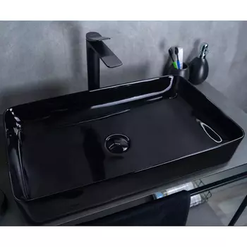 Раковина Gid BL9396 черная глянцевая