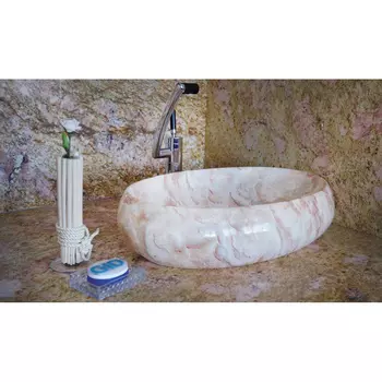 Раковина Gid Mnc162 белая/бежевая